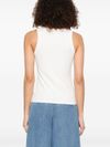 diesel - White tank top with cut-out logo - 4