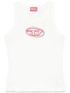 diesel - White tank top with cut-out logo