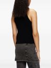 diesel - Black tank top with cut-out logo - 4