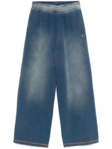 DIESEL - Oversized blue distressed pants