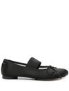 mm6 maison margiela - Ballerine nere con fascia elastica