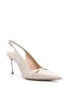 casadei - Light beige slingback pumps - 1