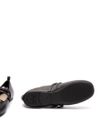 pinko - Black leather ballet flats with wraparound laces - 4