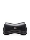 diesel - Pochette nera a farfalla con logo