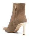 michael kors - Suede ankle boots with golden metal toe - 1