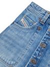 diesel - minigonna in blu jeans con tasche - 1