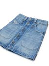 diesel - minigonna in blu jeans con tasche - 3