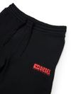 diesel - Black shorts with logo patch - 1