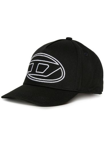 DIESEL - Cappello baseball nero con logo ovale