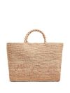 bonpoint - Borsa shopping in raffia naturale