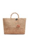 bonpoint - Borsa shopping in raffia naturale - 2