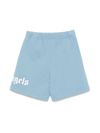 palm angels - Light blue shorts with logo print - 1