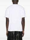 amiri - White cotton t-shirt with black logo - 4