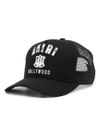 amiri - Black cotton cap with white logo