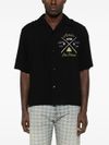 amiri - Black short sleeve shirt with print - 1