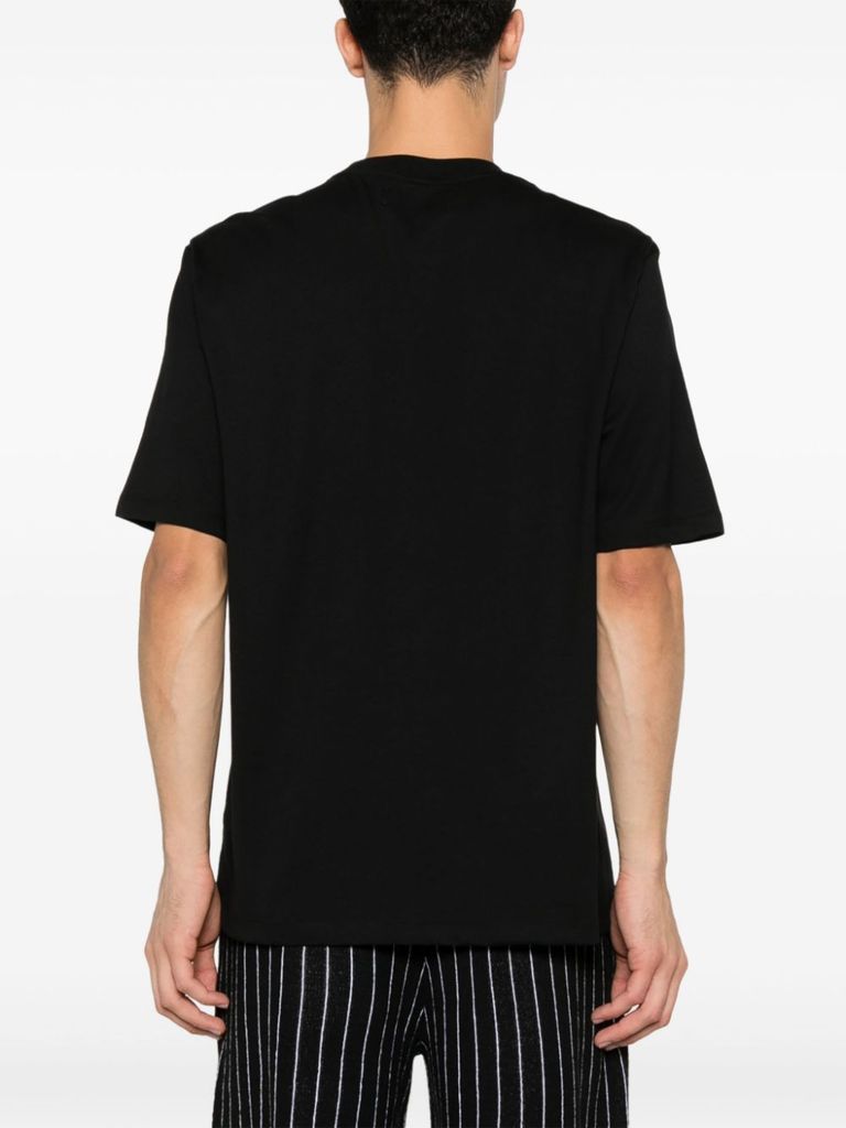 Tシャツ・カットソー AMIRI BLACK COTTON T-SHIRT WITH LOGO AMIRI Black cotton T-shirt with logo | TheDoubleF