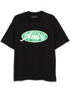 amiri - Cotton t-shirt with green logo print