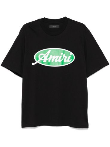 AMIRI - Cotton t-shirt with green logo print