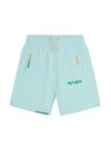 palm angels - Light blue shorts with stitched logo