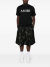 amiri - Cotton T-shirt with front logo print - 4