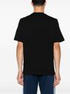 amiri - Black cotton t-shirt with white logo - 2