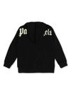 palm angels - Black hoodie with logo - 3