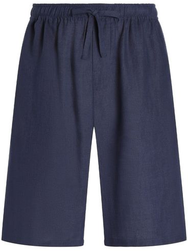 DOLCE & GABBANA - Blue linen shorts