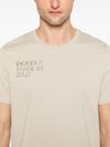 dondup - Beige cotton t-shirt with print - 1