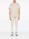 dondup - Beige cotton t-shirt with print - 2