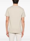 dondup - Beige cotton t-shirt with print - 3