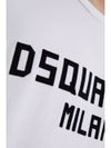 dsquared2 - White cotton t-shirt with print - 1