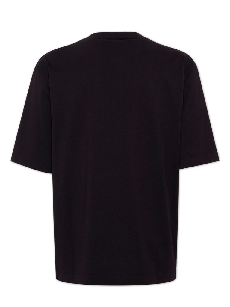 Dsquared2 Black Cotton T-shirt With Print In Black