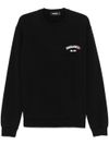 dsquared2 - Black cotton crewneck sweatshirt