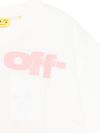 off-white - T-shirt bianca con maniche 3/4 - 1