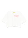 off-white - T-shirt bianca con maniche 3/4