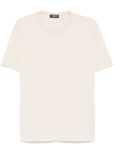 DONDUP - Classic beige cotton t-shirt