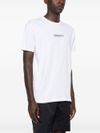 dsquared2 - White cotton t-shirt with black logo writing - 1