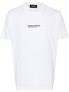 dsquared2 - White cotton t-shirt with black logo writing