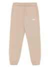 msgm - Pantaloni sportivi beige con logo