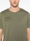 dondup - Green cotton t-shirt with print - 3