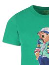 polo ralph lauren - T-shirt verde con stampa orsetto Ralph - 2