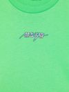 msgm - T-shirt verde evidenziatore con logo - 2