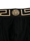 versace - Boxer in cotone stretch con motivo greca - 1