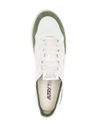 autry - Medalist sneakers in white leather and green suede - 3