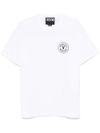 versace jeans couture - White cotton T-shirt with print