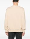 versace jeans couture - Beige cotton crewneck sweatshirt with logo - 1