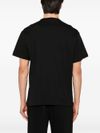 versace jeans couture - Black T-shirt with gold logo tag - 2