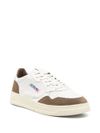 autry - Medalist sneakers in white leather and brown suede - 1