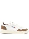 autry - Medalist sneakers in white leather and brown suede