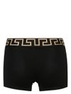 versace - Boxer in cotone nero in confezione da due - 1